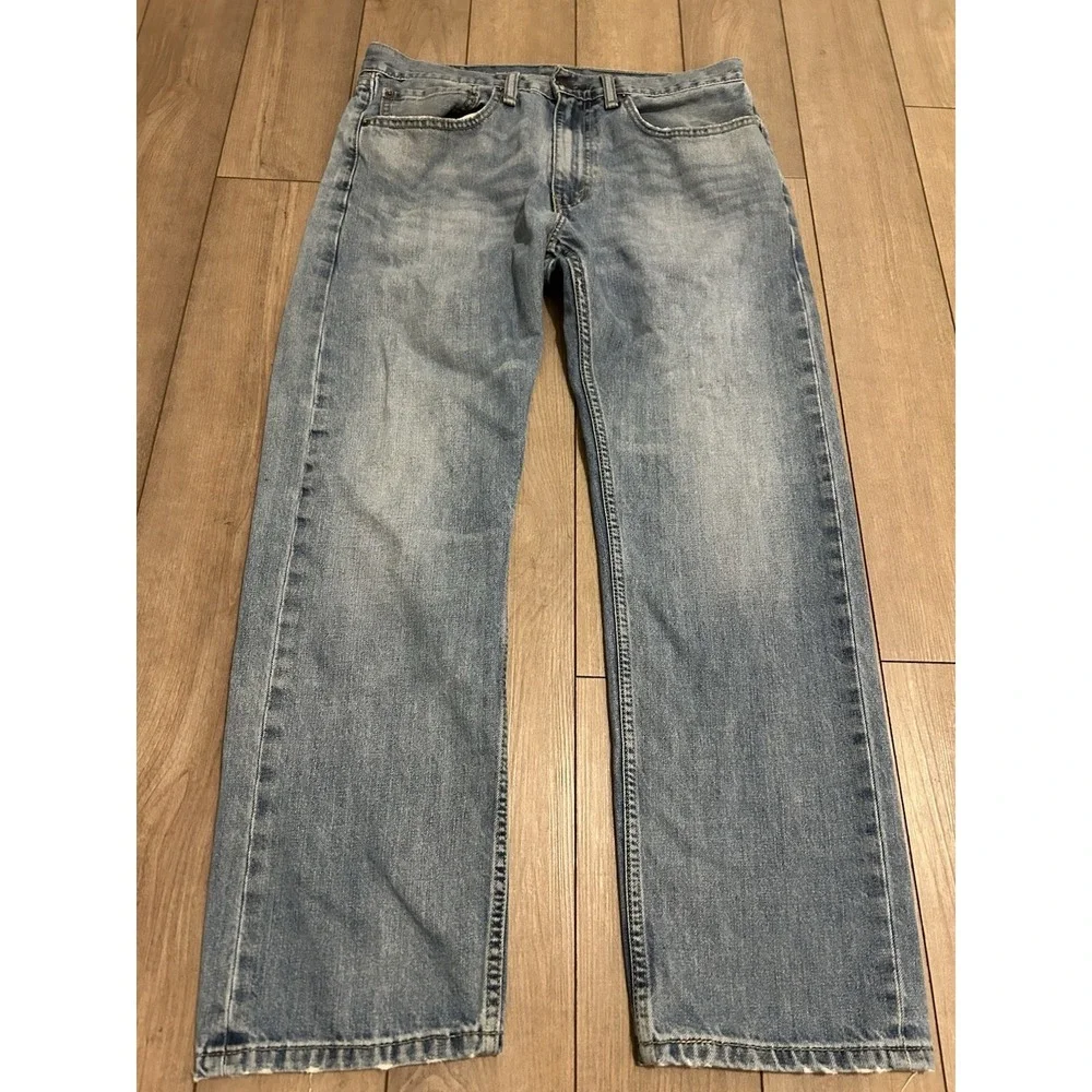 Levi's 505 Men's Cotton Denim Jeans Light Stonewash, Size 34x30